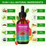 Berberine liquid drops presentation