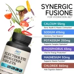 Electrolyte tablet mineral complex with calcium sodium potassium magnesium and chloride