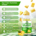 Lutein zeaxanthin gummy formula and eye health features
