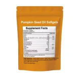 Pumpkin seed oil softgels presentation