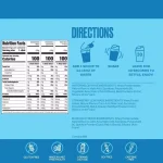 Clear whey protein powder formula and packaging