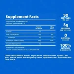 Creatine monohydrate gummies supplement facts panel
