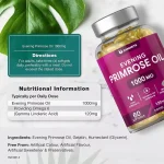 Evening primrose oil softgels formula and packaging