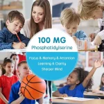 Kids memory and focus gummies formula and packaging