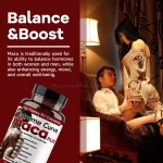 Maca root capsules formula and packaging