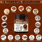 Mushroom coffee powder formula and packaging