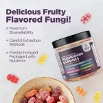 Mushroom gummies formula and packaging