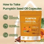 Pumpkin seed oil softgels formula and packaging