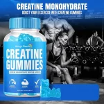 Creatine gummies gym lifestyle with Hongri Pharma branding